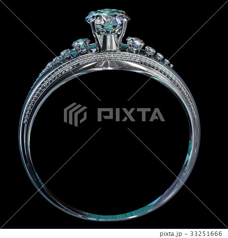 Silver engagement band with diamond gem. 33251666