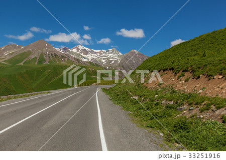Kazbegi and military Georgian road 33251916