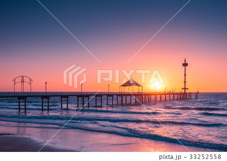 Brighton Beach jetty at sunset 33252558