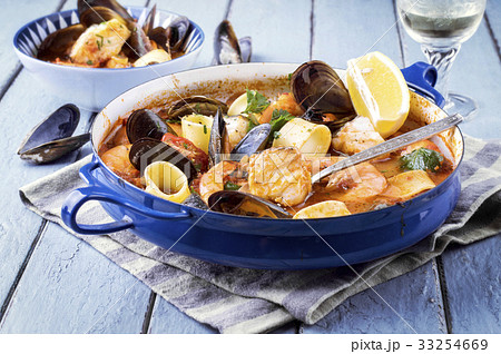 Seafood Stew in Saucepan Seafood Stew in Saucepan 33254669