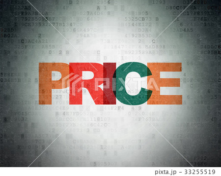 Advertising concept: Price on Digital Data Paper 33255519