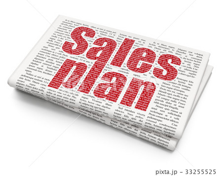 Advertising concept: Sales Plan on Newspaper 33255525