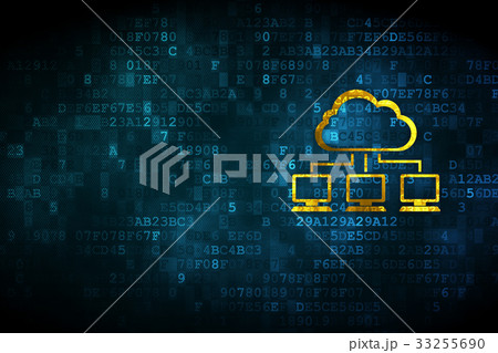 Cloud computing concept: Cloud Network on digital 33255690