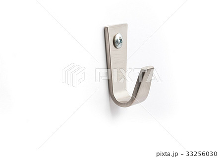 Strong Steel Wall Hanger Hook on white background 33256030