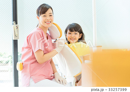 歯科、歯科衛生士、歯科医、女性、子ども 33257399