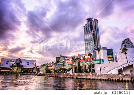 夕暮れと建造物 日本 大阪 33260112