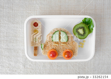 car lunchbox, fun food art for kids 33262154