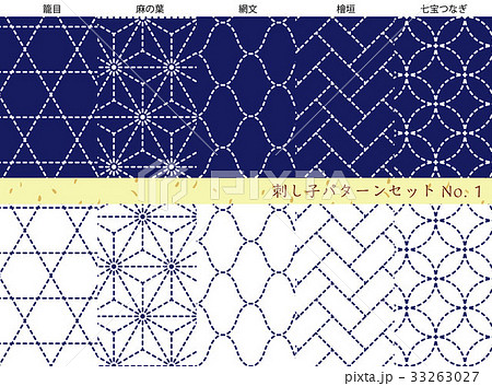 刺し子パターンセットNo.1 33263027