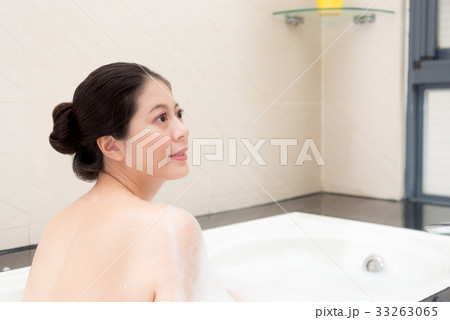back view photo of happy beautiful woman back view photo of happy beautiful woman 33263065
