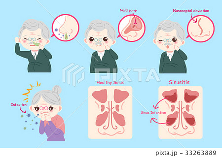 old peopele with nose problem 33263889