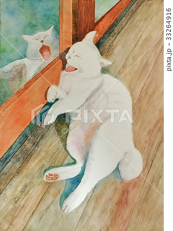 白猫抱っこ　アクリル画 白猫抱っこ アクリル画 白猫抱っこ アクリル画 （白猫プロジェクト 7th