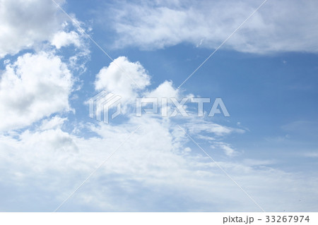 blue sky with cloud. Colorful vivid blue sky vast  33267974