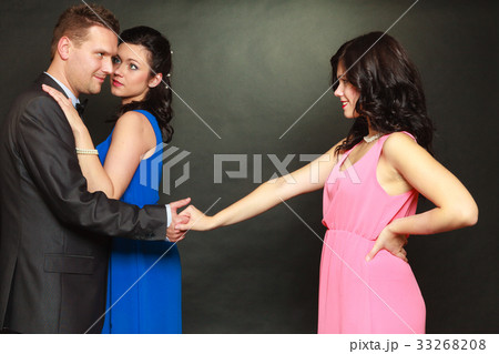 Couple and his jealous woman lover 33268208
