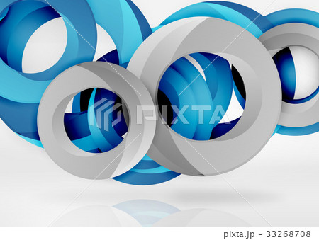 Modern 3d ring vector abstract background 33268708