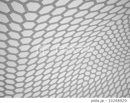 3d rendering Curved abstract on white background, illustration 33268920