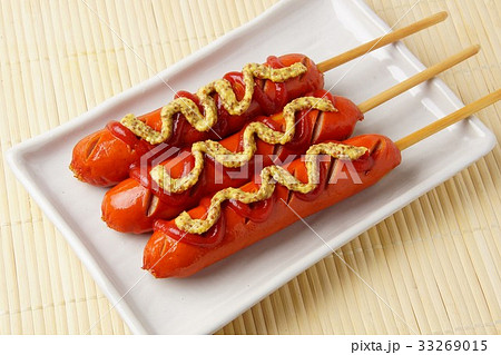 フランクフルトソーセージの写真素材