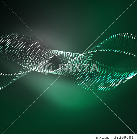 Vector wave particles background 33269081