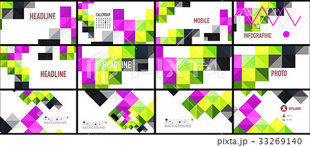 Modern geometric presentation background 33269140