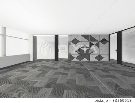 Modern Empty Room, 3d render interior design, mock up illustrati 33269618