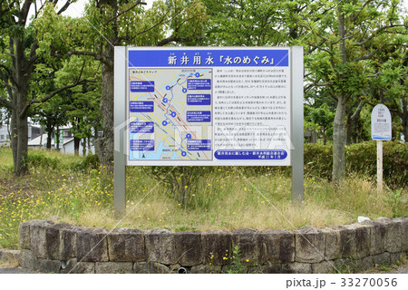 新井用水　水のめぐみ　看板　（兵庫県加古川市） 33270056