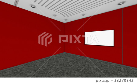 Modern Empty Room, 3d render interior design, mock up illustrati 33270342