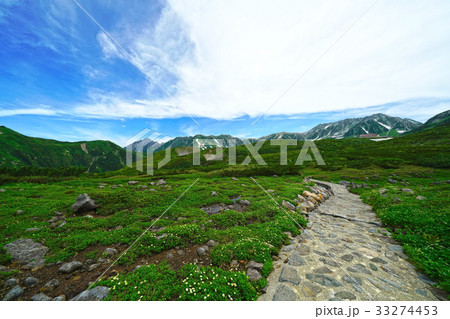 立山　天狗平より室堂方面を望む 33274453