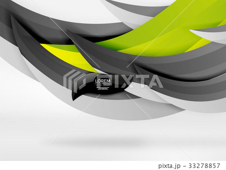 Vector colorful wave lines in white and grey 3d Vector colorful wave lines in white and grey 3d 33278857