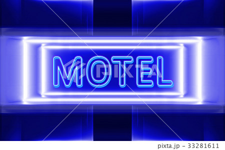 neon sign of motel 33281611