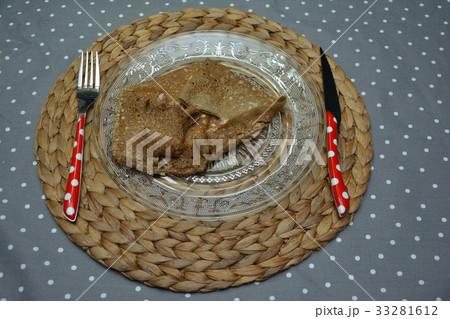 French Crepe on the plate. 33281612