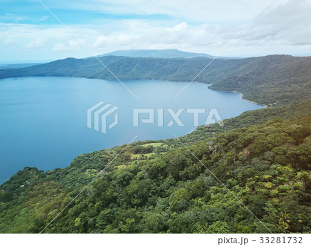 Natural lagoona around mountain Natural lagoona around mountain 33281732