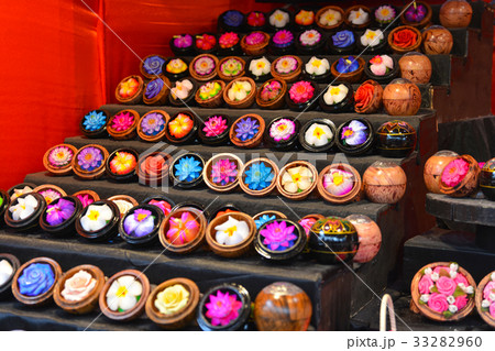 Soap flowers in the market Soap flowers in the market 33282960