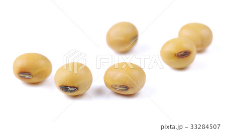 soy beans on white background. 33284507