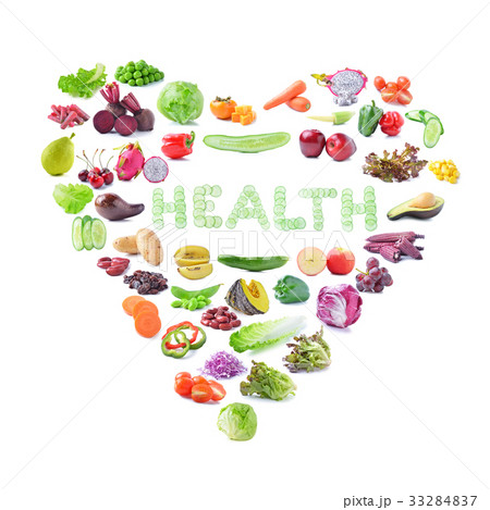 fruit and vegetable isolated on white background fruit and vegetable isolated on white background 33284837