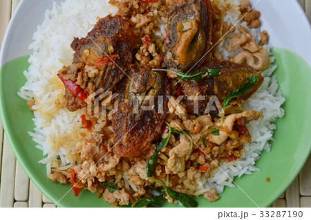 stir-fried black preserved egg and chop pork stir-fried black preserved egg and chop pork 33287190