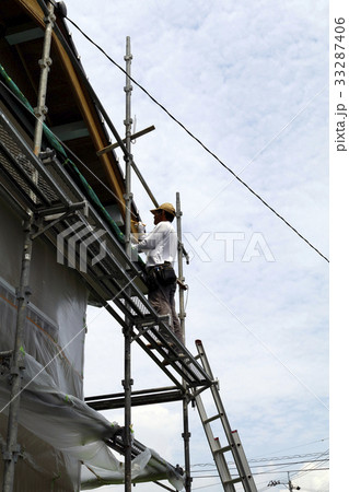 建築塗装足場養生工事 33287406