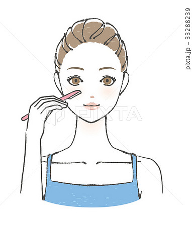 産毛 処理 イラストのイラスト素材 3329