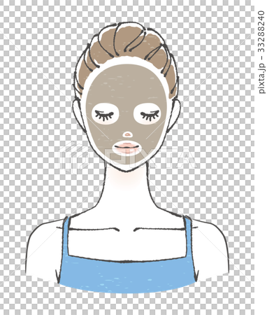 泥パック イラスト 泥パック イラスト 33288240