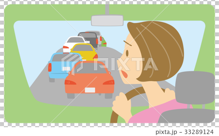 We were troubled by traffic jam of car! (From the back) 33289124
