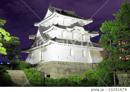 玉藻城の艮櫓夜景 33291679