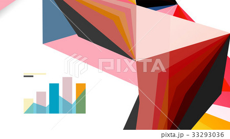 Modern triangle presentation template 33293036
