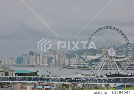 Ferris Wheel in Hong Kong at 2017 Ferris Wheel in Hong Kong at 2017 33294044