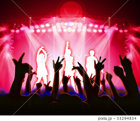 Male Idol Concert Stock Illustration