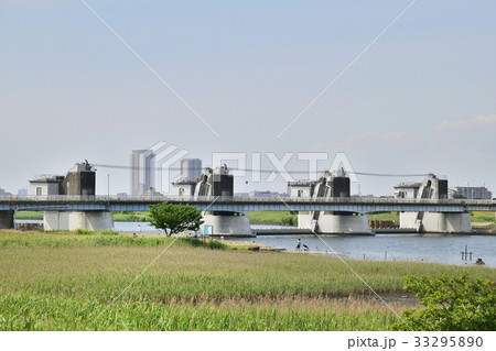 行徳可動堰　行徳橋　 33295890