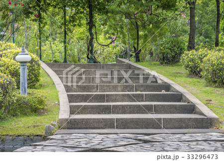 Stair in a huge garden of Bangkok, Thailand 33296473