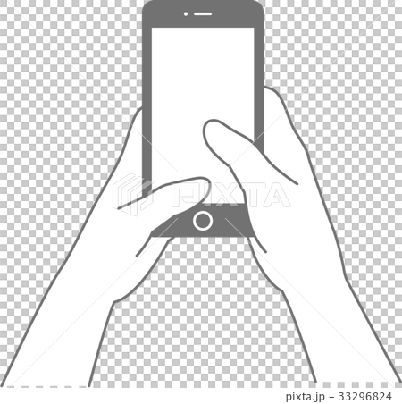スマホ 操作のイラスト素材