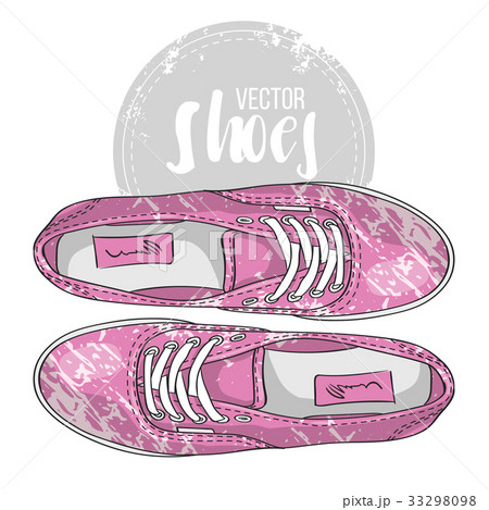 Fashion vector sketch womens shoes. Fashion vector sketch womens shoes. 33298098