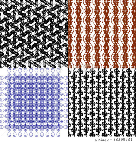 Set of pattern. Modern stylish texture. Repeating Set of pattern. Modern stylish texture. Repeating 33299531