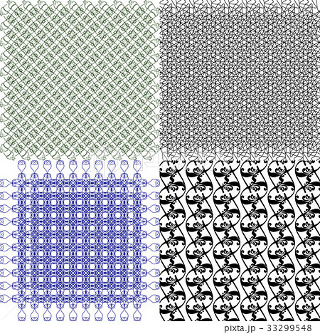 Set of  pattern. Modern stylish texture. Repeating 33299548