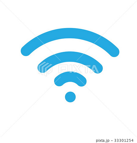 wifi icon vector, Wireless internet sign isolated  33301254