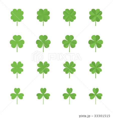 三葉 四葉 クローバーのイラスト素材 [33301515] - PIXTA